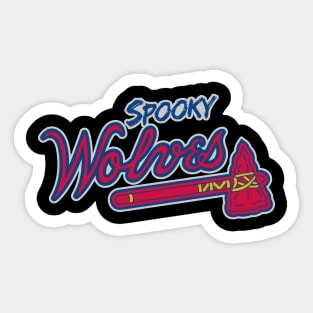 Spooky Wolves (baseball) Sticker